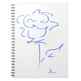 Blau-Linie 4 Notizblock