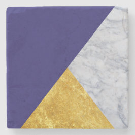 Blau + Marmorgoldstein-Untersetzer Steinuntersetzer