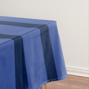Blau mit blauen Streifen Tischdecke