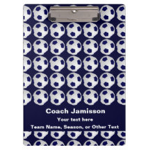 Blau mit Fußball-Ball-Muster für Teamtrainer