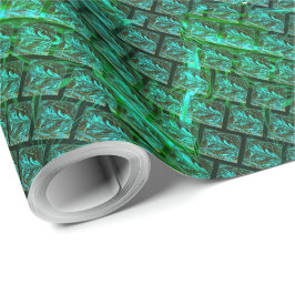 Blau mit "schwimmenden", miteinander verflochtenen geschenkpapier