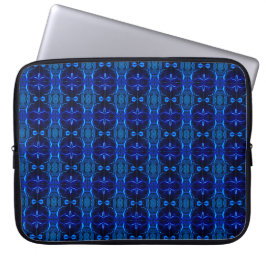 Blau mit "schwimmenden", miteinander verflochtenen laptopschutzhülle