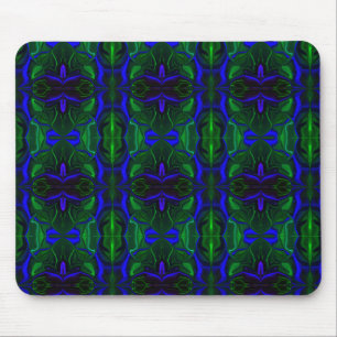 Blau mit "schwimmenden", miteinander verflochtenen mousepad
