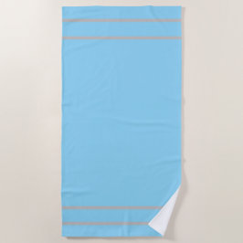 Blau mit Streifen Strandtuch