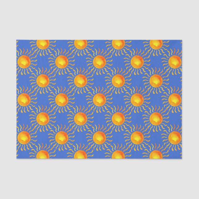 Blau mit Sun Seidenpapier (Vorderseite)