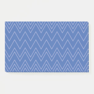 Blau, modern, einfach, cool, trendy Zickzack-Muste Post-it Klebezettel