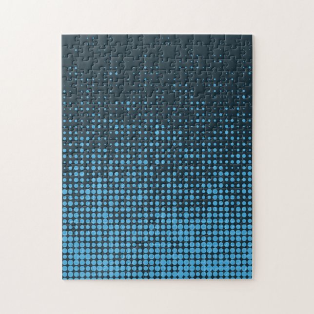 Blau, modern, Retro, cool, trendy dot pattern (Vertikal)