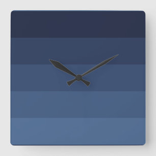 Blau monochromatisch quadratische wanduhr