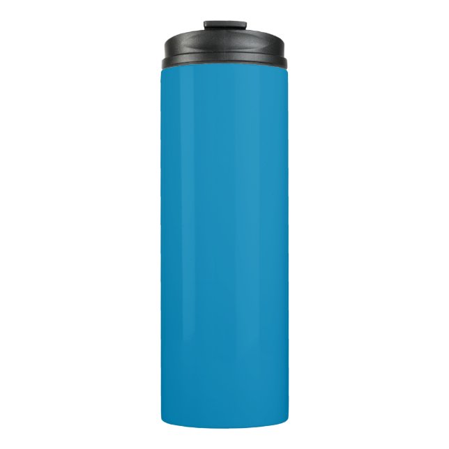 Blau (NCS) (Vollfarbe) Thermosbecher (Vorderseite)