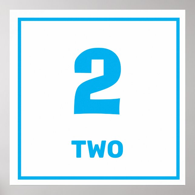 Blau Nummer zwei Poster (Vorne)