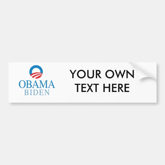 BLAU OBAMA BIDEN O - .PNG AUTOAUFKLEBER (Vorne)