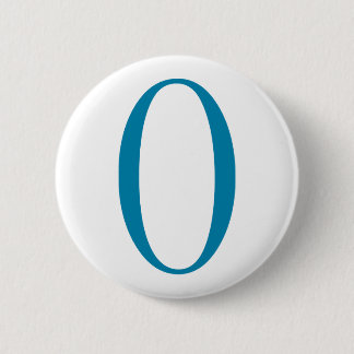 Blau Obama O - Knopf Button