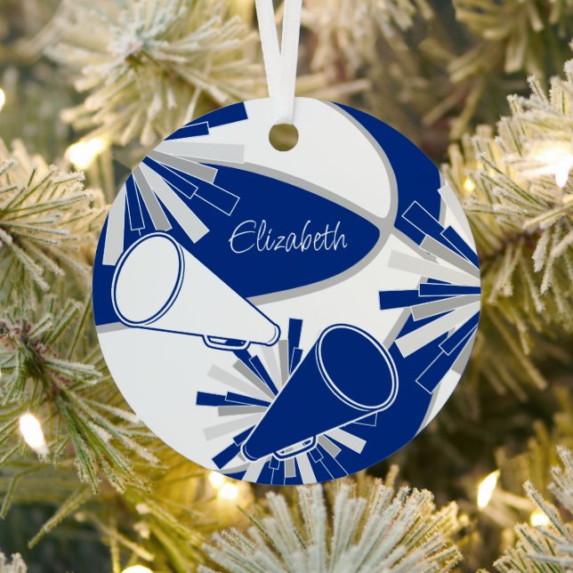 blau oder JEDER Basketball-Cheerleader Ornament Aus Metall (InSitu)