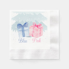 Blau oder Rosa Was denken Sie, ist die Genderoffen Serviette