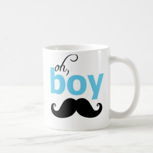 Blau-oh Schnurrbart-Aussagen-Tasse Kaffeetasse