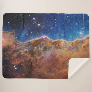 Blau/Orange Carina Nebula JWST Sherpadecke