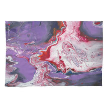 Blau Orange Lila Red White Abstrakt