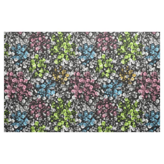 Blau Orange Pink Lime Green Polka Dots Muster Stoff (Fat Quarter (45,7 x 55,9 cm))