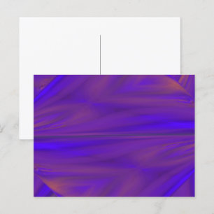 Blau Orange Und Violett Abstraktes Designmuster Postkarte