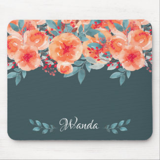 Blau-orangefarbene Maus-Pad Mousepad