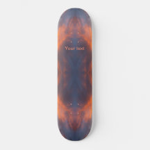 Blau-orangefarbenes Design