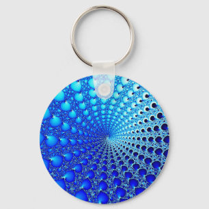 blau-oysterspiralförmig schlüsselanhänger