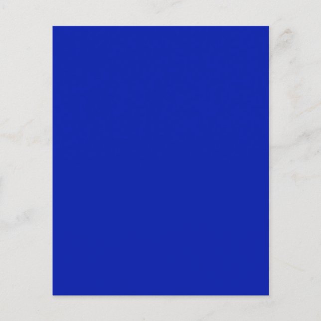 Blau (Pantone) (Vollfarbe) Flyer (Vorne)