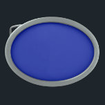 Blau (Pantone) (Vollfarbe) Ovale Gürtelschnalle<br><div class="desc">Blau (Pantone) (Vollfarbe)</div>