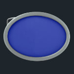 Blau (Pantone) (Vollfarbe) Ovale Gürtelschnalle<br><div class="desc">Blau (Pantone) (Vollfarbe)</div>