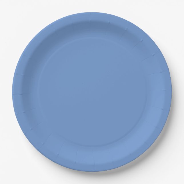Blau  pappteller (Vorderseite)