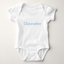 Blau Personalisiert Baby Strampler