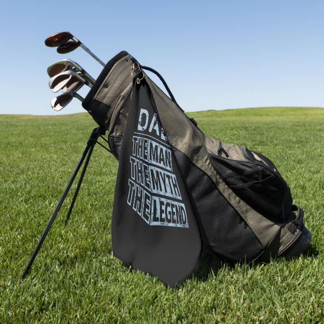 Blau Personalisiert Name der Mann der Mythos der L Golfhandtuch (Gras)