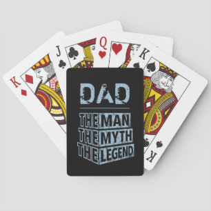 Blau Personalisiert Name der Mann der Mythos der L Spielkarten