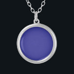 Blau (Pigment) (feste Farbe) Versilberte Kette<br><div class="desc">Blau (Pigment) (feste Farbe)</div>