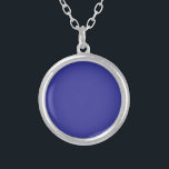 Blau (Pigment) (feste Farbe) Versilberte Kette<br><div class="desc">Blau (Pigment) (feste Farbe)</div>