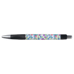Blau Pink Vergessen Sie mir nicht Blume Pen Kugelschreiber