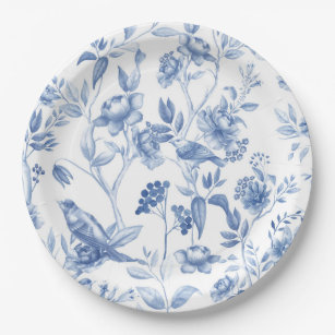 Blau, Porzellan, blaue China, Blumenstuhl, Chinois Pappteller