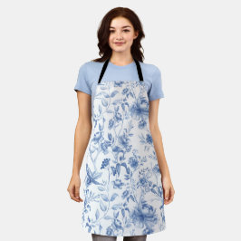Blau, Porzellan, blaue China, Blumenstuhl, Chinois Schürze