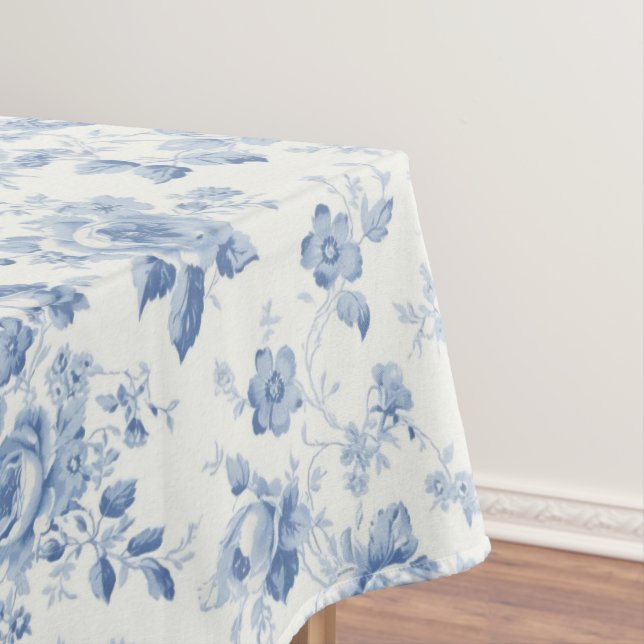 Blau, Porzellan, blaue China, Blumenstuhl, Chinois Tischdecke (Beispiel)