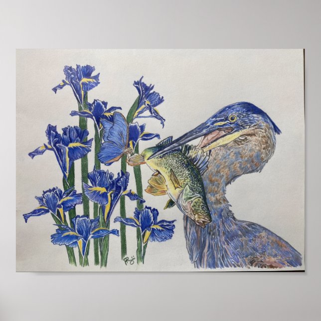 Blau Poster (Vorne)