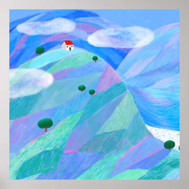 Blau Poster (Vorne)