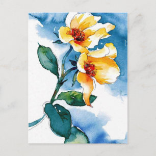 blau postkarte