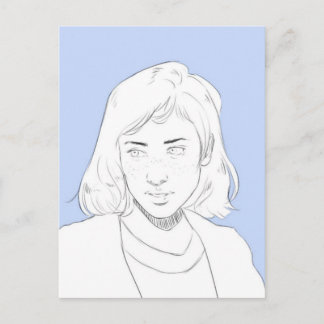 Blau Postkarte