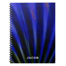 Blau Rays personalisiertes Notizbuch Notizblock