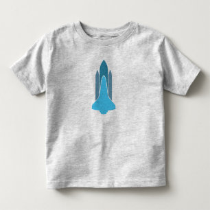 {Blau} Rocket-Grafik-T-Shirt Kleinkind T-shirt
