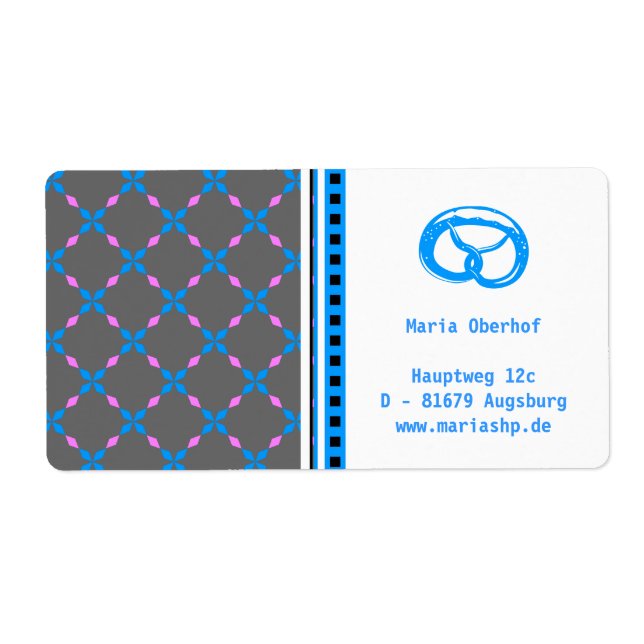 Blau rosa Bayrisch (Vorne)