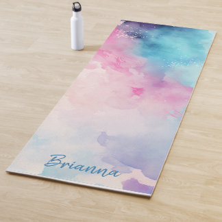 Blau-Rosa-Farbe Personalisiert Yogamatte