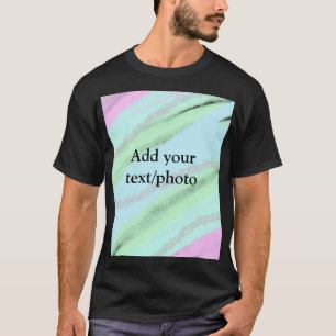 Blau-rosa-grüner Glitzer funkelnde Pastellfarben N T-Shirt