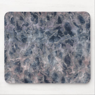 Blau & Rosa Rosafarbenes abstraktes Wasserfarb-Sta Mousepad