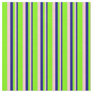 Blau, Rosa und Grüne Streifen Stoff